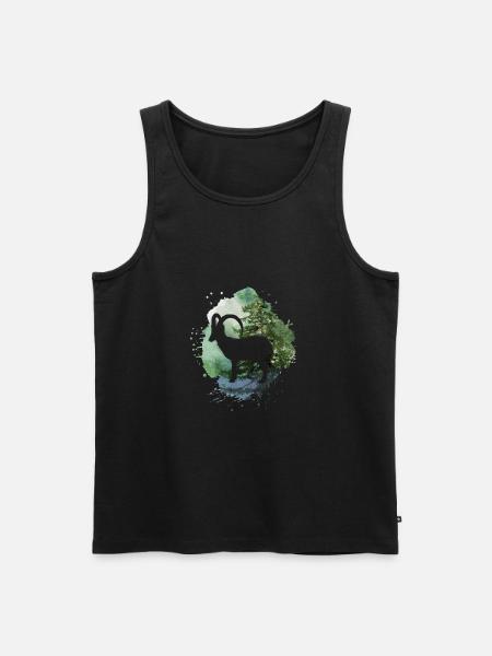 nature,nature,ibex,trees,mountains,landscape,forest - Men's Premium Organic Tank Top - black