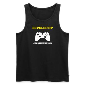 Kommunion 2024 Erstkommunion Kirche #Kommunion2024 - Männer Premium Bio Tank Top - Schwarz - Vorne - Michal (187cm)