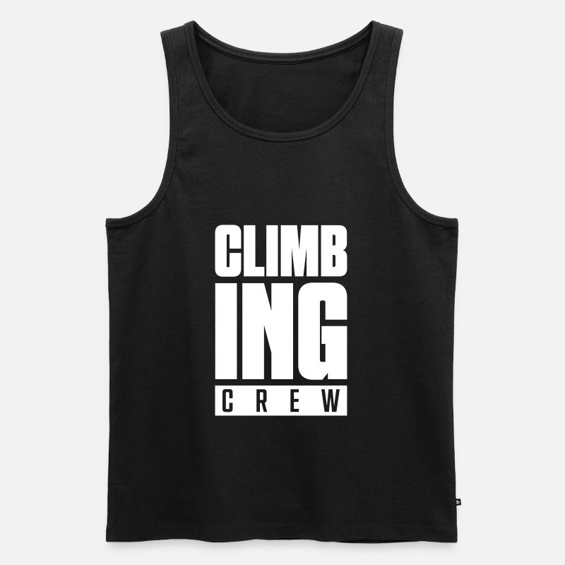 climbing crew - Männer Premium Bio Tank Top - Schwarz