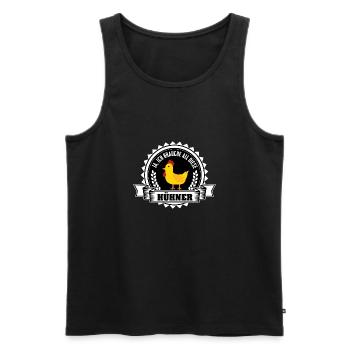 Landwirt Shirt-All die Hühner - Männer Premium Bio Tank Top - Schwarz - Vorne - Michal (187cm)