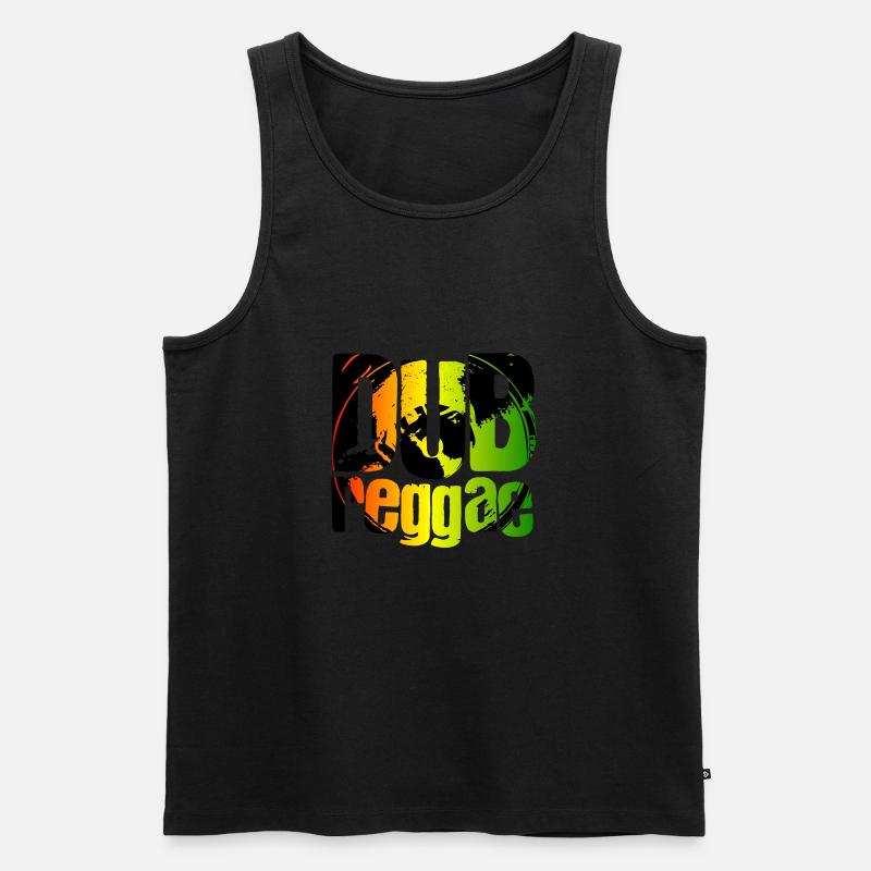 Dub Reggae - Männer Premium Bio Tank Top - Schwarz