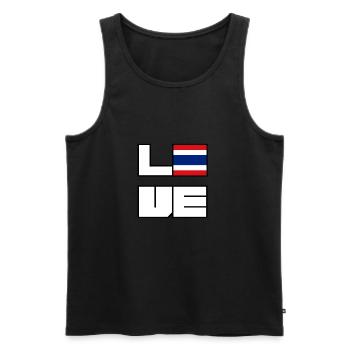 Love Home Roots Roots Thailand - Men's Premium Organic Tank Top - black - Front - AI Model Male 178 light (178cm)