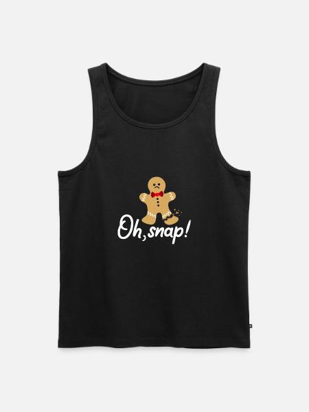 Oh Snap Gingerbread - Men's Premium Organic Tank Top - black