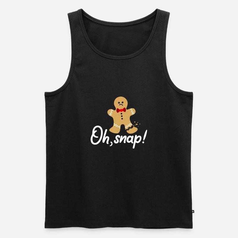 Oh Snap Lebkuchen - Männer Premium Bio Tank Top - Schwarz