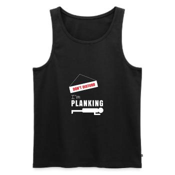 Planking - Débardeur bio Premium Homme - noir - Devant - Michal (187cm)