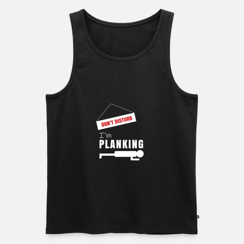 Planking - Männer Premium Bio Tank Top - Schwarz