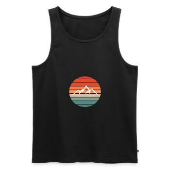 Südtirol Bua Madl Tirol Berge Spruch Geschenk - Männer Premium Bio Tank Top - Schwarz - Vorne - Michal (187cm)