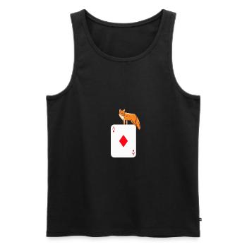 Doppelkopf Fuchs gefangen Schafkopf Ass Geschenk - Männer Premium Bio Tank Top - Schwarz - Vorne - Michal (187cm)