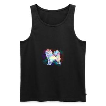 Samojede Samojeden Hundebesitzer Hund Hunde - Männer Premium Bio Tank Top - Schwarz - Vorne - Michal (187cm)