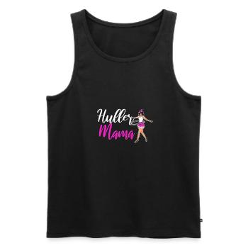 HulaHoop Mama Tanz hullern Reifenliebe - Männer Premium Bio Tank Top - Schwarz - Vorne - AI Model Male 178 light (178cm)