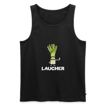 Lauch Laucher Raucher Rauch Kettenrauchen - Männer Premium Bio Tank Top - Schwarz - Vorne - Michal (187cm)