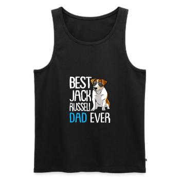 Best Jack Russell Dad Ever Hund Hunderasse - Männer Premium Bio Tank Top - Schwarz - Vorne - Michal (187cm)