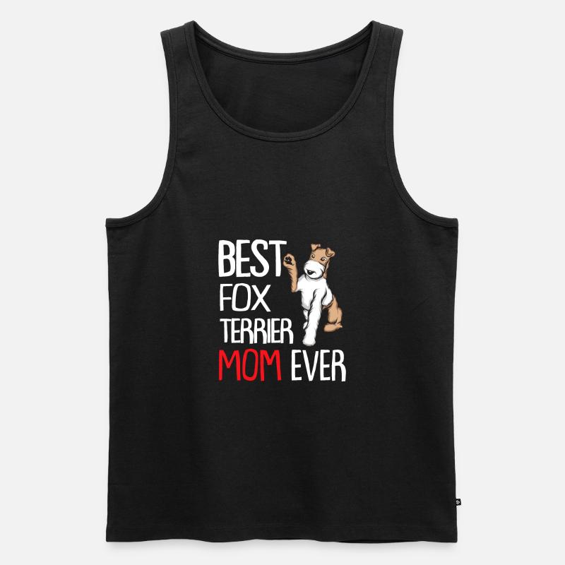 Foxterrier Drahthaar | Foxterrier - Männer Premium Bio Tank Top - Schwarz