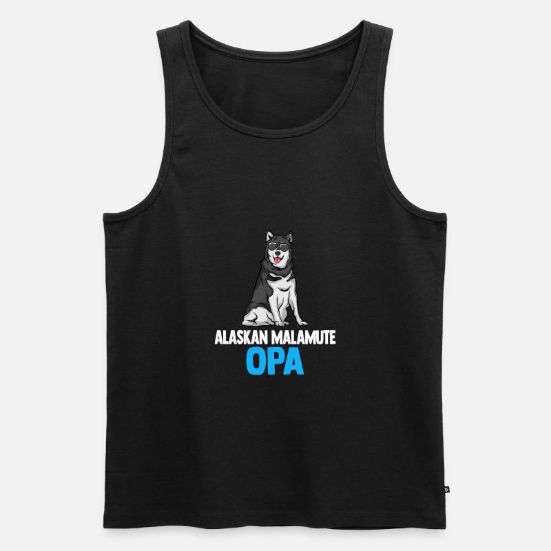 Alaskan Malamute - Männer Premium Bio Tank Top - Schwarz