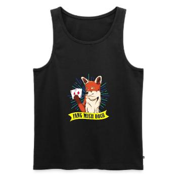Schafkopf Skat Kartenspiel | Doppelkopf - Männer Premium Bio Tank Top - Schwarz - Vorne - AI Model Male 178 light (178cm)