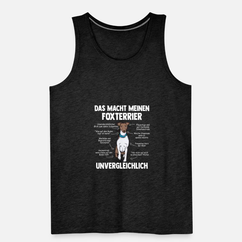 Drahthaar Foxterrier Glatthaar Foxterrier Männer Premium Bio Tank Top