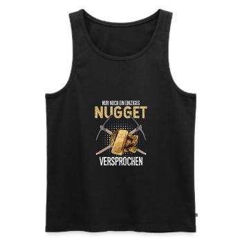 Goldsucher Goldwaschen Goldgraben Goldbarren - Männer Premium Bio Tank Top - Schwarz - Vorne - AI Model Male 178 light (178cm)