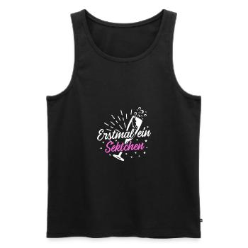 Sekt Damen Hokus Pokus Sektchen Modus - Männer Premium Bio Tank Top - Schwarz - Vorne - Michal (187cm)
