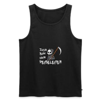 Reiseleiter Reiseführer Tour Guide Tourisenführer - Männer Premium Bio Tank Top - Schwarz - Vorne - AI Model Male 178 light (178cm)