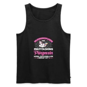 Heilerziehungspfleger Heilerziehungspflege hep - Männer Premium Bio Tank Top - Schwarz - Vorne - Michal (187cm)