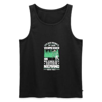 Vermesser Vermessungsingenieur Vermessung - Männer Premium Bio Tank Top - Schwarz - Vorne - Michal (187cm)