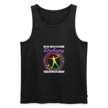 Nur noch eine Rhönradturnerin Akrobatik | Rhönrad - Männer Premium Bio Tank Top - Schwarz - Vorne - Michal (187cm)