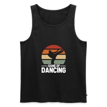 Capoeira Game of Dancing Martial Arts Martial Arts - Men's Premium Organic Tank Top - black - Front - AI Model Male 178 light (178cm)