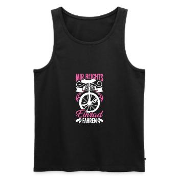 Mir reichts ich gehe Einrad fahren Einradfahren - Männer Premium Bio Tank Top - Schwarz - Vorne - Michal (187cm)