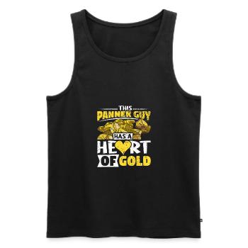 Gold Flooding Gold Mining - Men's Premium Organic Tank Top - black - Front - AI Model Male 178 light (178cm)
