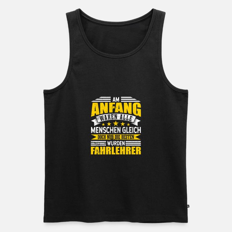 Fahrlehrer - Männer Premium Bio Tank Top - Schwarz