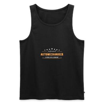 Automechaniker mit Leidenschaft KFZ-Mechaniker - Männer Premium Bio Tank Top - Schwarz - Vorne - Michal (187cm)