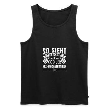 Kfz Mechatroniker - Männer Premium Bio Tank Top - Schwarz - Vorne - Michal (187cm)