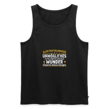 Elektrotechniker - Männer Premium Bio Tank Top - Schwarz - Vorne - AI Model Male 178 light (178cm)