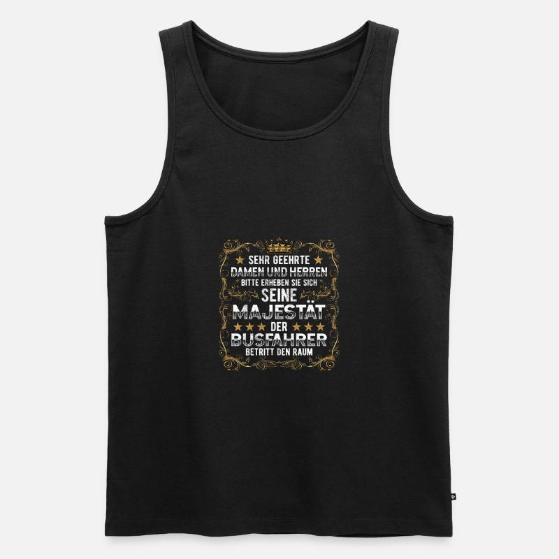 Busfahrer Bus - Männer Premium Bio Tank Top - Schwarz