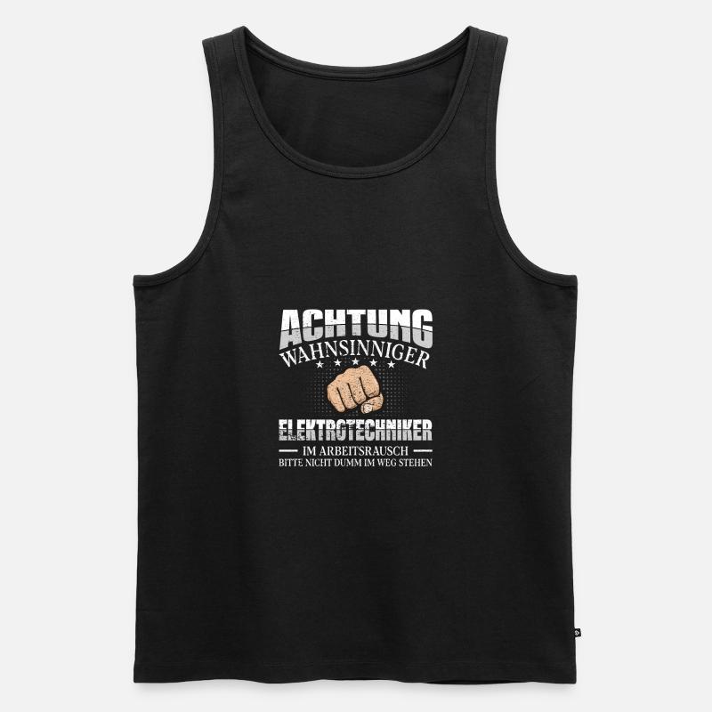 Elektrotechniker - Männer Premium Bio Tank Top - Schwarz