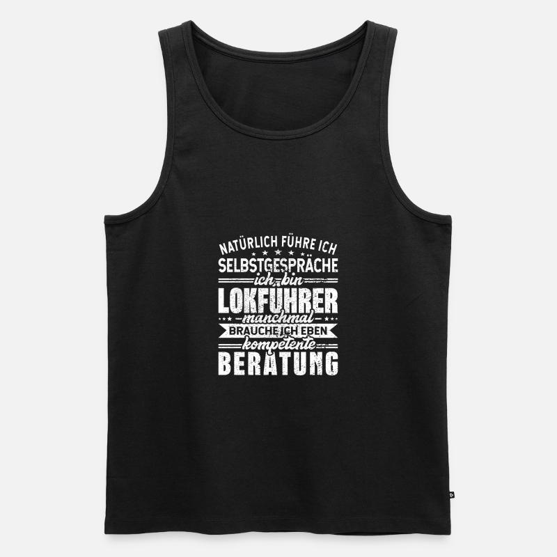 Lokführer - Männer Premium Bio Tank Top - Schwarz