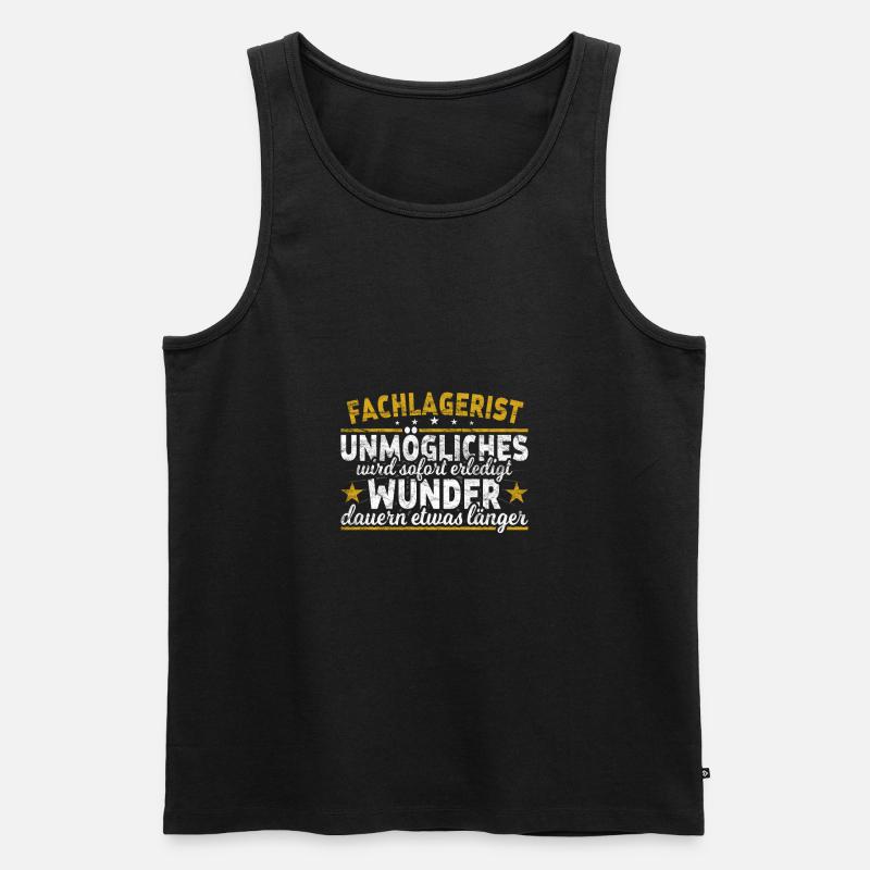 Fachlagerist - Männer Premium Bio Tank Top - Schwarz