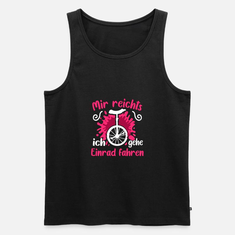 Einrad - Männer Premium Bio Tank Top - Schwarz