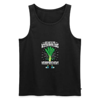 Lauch Kostüm Bodybuilding Satire Gym Jga - Männer Premium Bio Tank Top - Schwarz - Vorne - Michal (187cm)