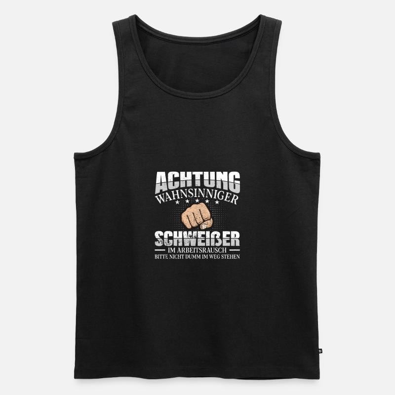Schweißer - Männer Premium Bio Tank Top - Schwarz