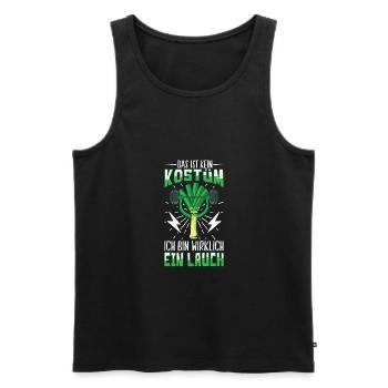 Lauch Kostüm Bodybuilding Satire Gym Jga - Männer Premium Bio Tank Top - Schwarz - Vorne - Michal (187cm)