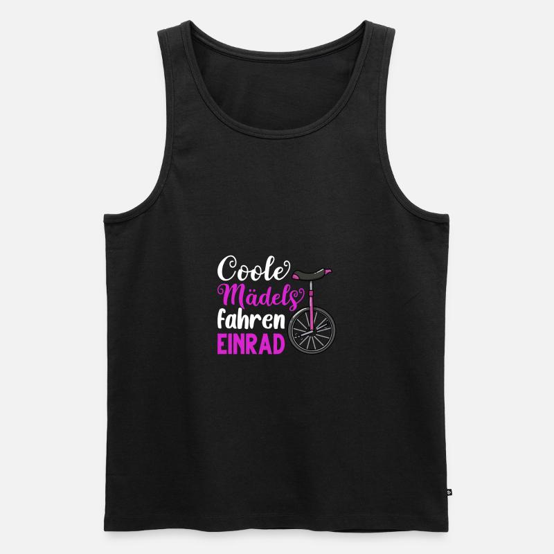 Einrad - Männer Premium Bio Tank Top - Schwarz