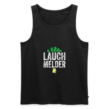 Lauch Kostüm Bodybuilding Satire Gym Jga - Männer Premium Bio Tank Top - Schwarz - Vorne - Michal (187cm)