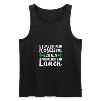 Lauch Kostüm Bodybuilding Satire Gym Jga - Männer Premium Bio Tank Top - Schwarz - Vorne - Michal (187cm)