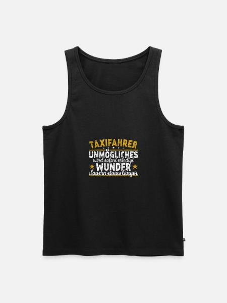 Taxifahrer - Männer Premium Bio Tank Top - Schwarz