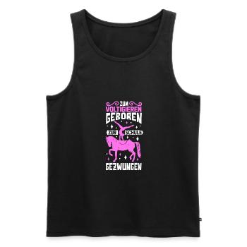 Voltigieren - Männer Premium Bio Tank Top - Schwarz - Vorne - AI Model Male 178 light (178cm)