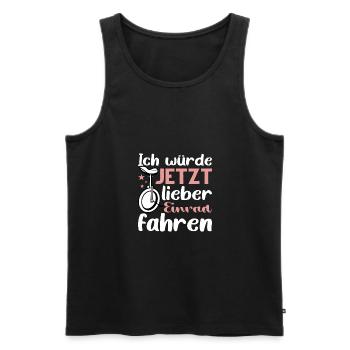 Unicycle One Wheel Zirkus Spielzeug Einrad - Männer Premium Bio Tank Top - Schwarz - Vorne - Michal (187cm)