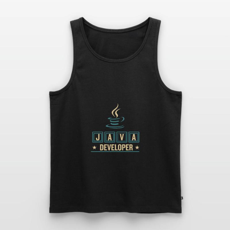 Java Developer Coffee Kaffee Men's Premium Organic Tank Top
