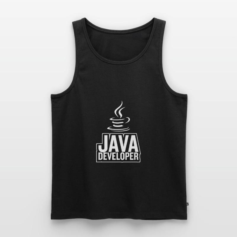 Java Developer Coffee Kaffee Männer Premium Bio Tank Top