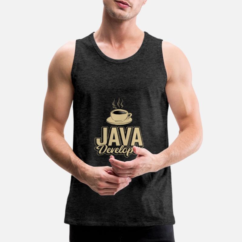 Java Developer Coffee Kaffee Men's Premium Organic Tank Top